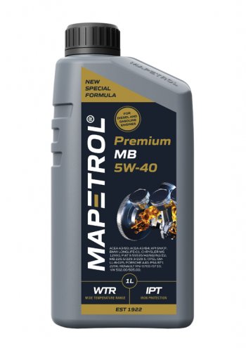 1 279 р. Масло моторное PREMIUM MB 5W40 синт.1л MAPETROL MAPETROL map0157  с доставкой в г. Керчь. Увеличить фотографию 1