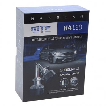 7 949 р. Лампа светодиодная 12V H4 P43t-38 (2шт.) MTF MTF mb04k6  с доставкой в г. Керчь. Увеличить фотографию 3