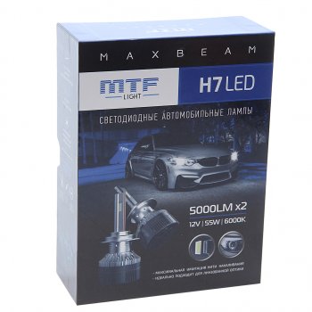 6 899 р. Лампа светодиодная 12V H7 PX26d (2шт.) MTF MTF mb07k6  с доставкой в г. Керчь. Увеличить фотографию 4