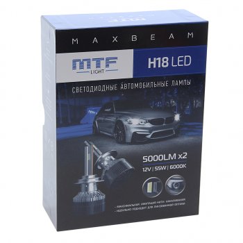 6 899 р. Лампа светодиодная 12V H18 PY26d-1 (2шт.) MTF MTF mb18k6  с доставкой в г. Керчь. Увеличить фотографию 4