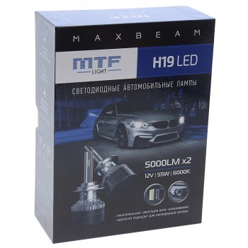 7 899 р. Лампа светодиодная 12V H19 PU43t-3 (2шт.) MTF MTF mb19k6  с доставкой в г. Керчь. Увеличить фотографию 3