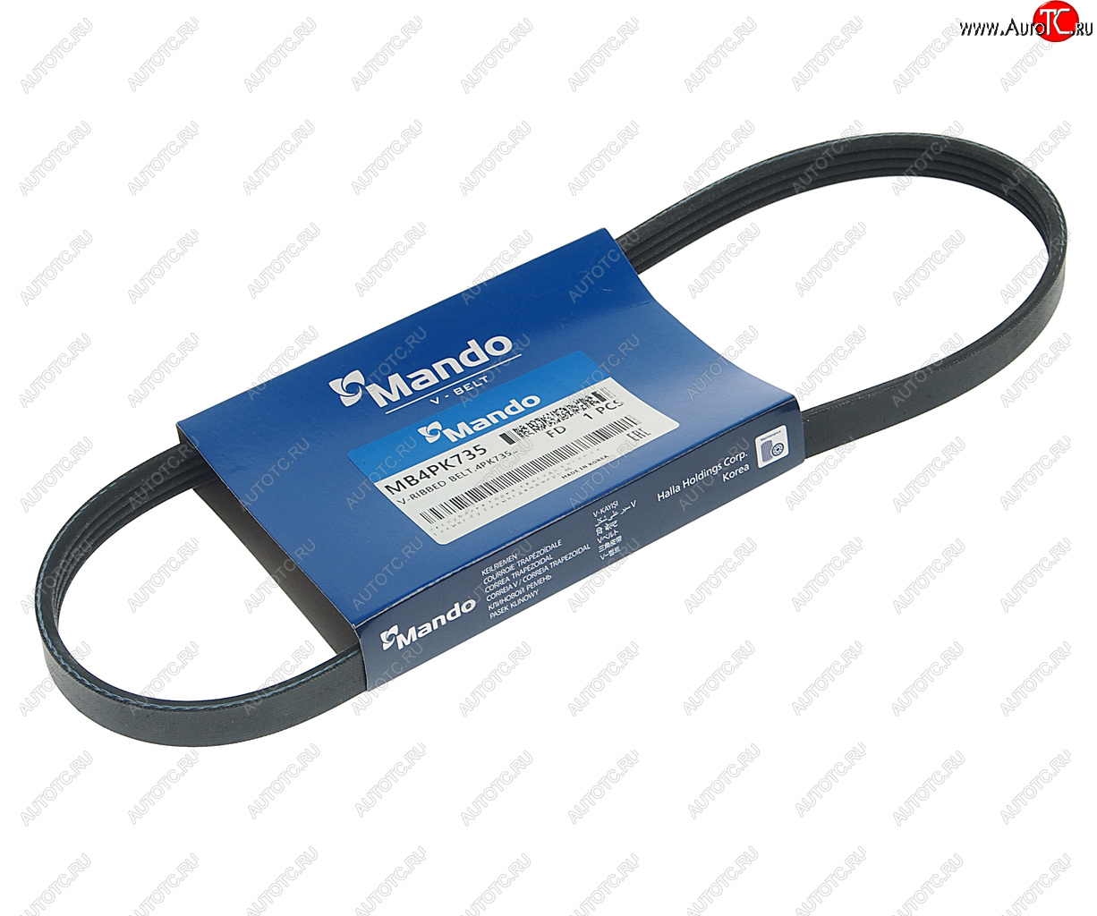 123 р. Ремень приводной поликлиновой 4PK735 DAEWOO Matiz кондиционера MANDO MANDO mb4pk735  с доставкой в г. Керчь