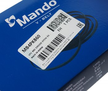 179 р. Ремень приводной поликлиновой 4PK860 BMW 3 (E46),5 (E39,E60) MANDO MANDO mb4pk860 MANDO mb4pk860  с доставкой в г. Керчь. Увеличить фотографию 2