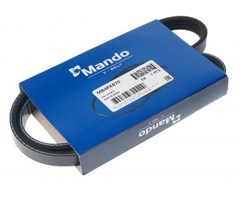 266 р. Ремень приводной поликлиновой 4PK870 HYUNDAI Getz (02-) (1.1) KIA Picanto генератора MANDO MANDO mb4pk870 MANDO mb4pk870  с доставкой в г. Керчь. Увеличить фотографию 1