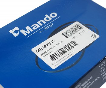 200 р. Ремень приводной поликлиновой 4PK915 HYUNDAI Lantra (91-) (1.8) кондиционера MANDO MANDO mb4pk915 MANDO mb4pk915  с доставкой в г. Керчь. Увеличить фотографию 2