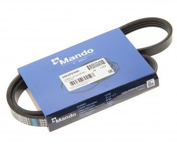 419 р. Ремень приводной поликлиновой 4PK940 KIA Spectra,Sephia,Shuma кондиционера MANDO MANDO mb4pk940  с доставкой в г. Керчь. Увеличить фотографию 1