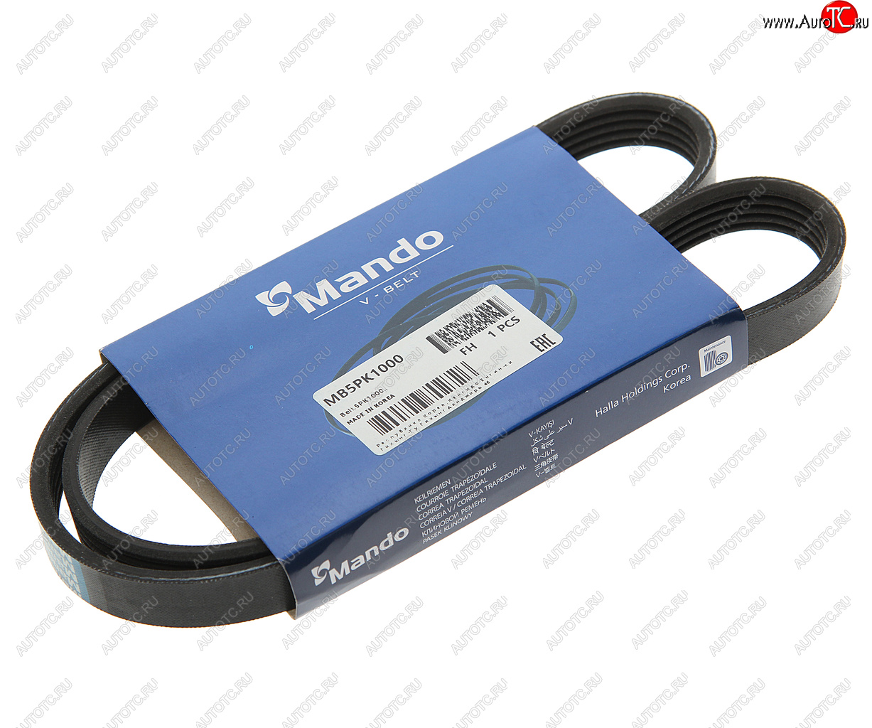 379 р. Ремень приводной поликлиновой 5PK1000 MANDO MANDO mb5pk1000  с доставкой в г. Керчь