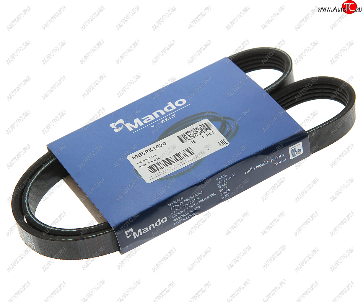 174 р. Ремень приводной поликлиновой 5PK1020 MANDO MANDO mb5pk1020  с доставкой в г. Керчь