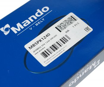499 р. Ремень приводной поликлиновой 5PK1240 OPEL Vectra C генератора MANDO MANDO mb5pk1240  с доставкой в г. Керчь. Увеличить фотографию 2