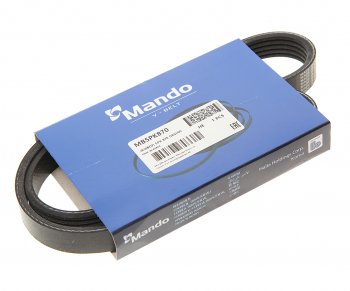 539 р. Ремень приводной поликлиновой 5PK870 DAEWOO Nexia (без ГУР) MANDO MANDO mb5pk870  с доставкой в г. Керчь. Увеличить фотографию 1