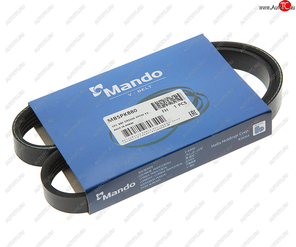 186 р. Ремень приводной поликлиновой 5PK880 MANDO MANDO mb5pk880  с доставкой в г. Керчь