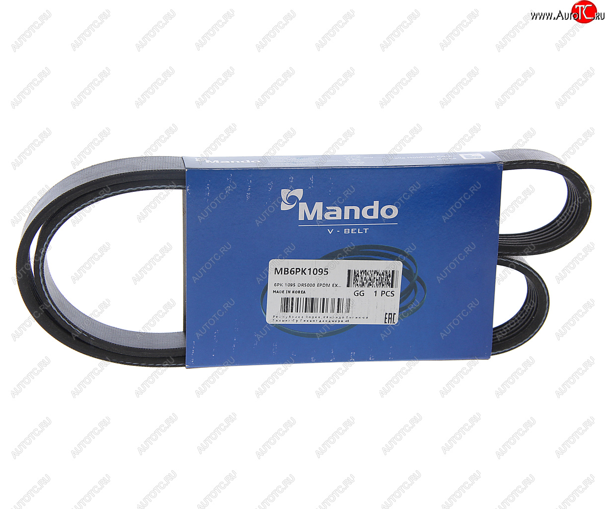 469 р. Ремень приводной поликлиновой 6PK1095 MANDO MANDO mb6pk1095  с доставкой в г. Керчь