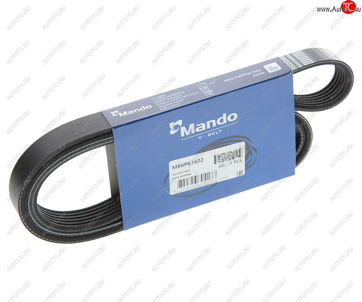 439 р. Ремень приводной поликлиновой 6PK1602 MANDO MANDO mb6pk1602  с доставкой в г. Керчь