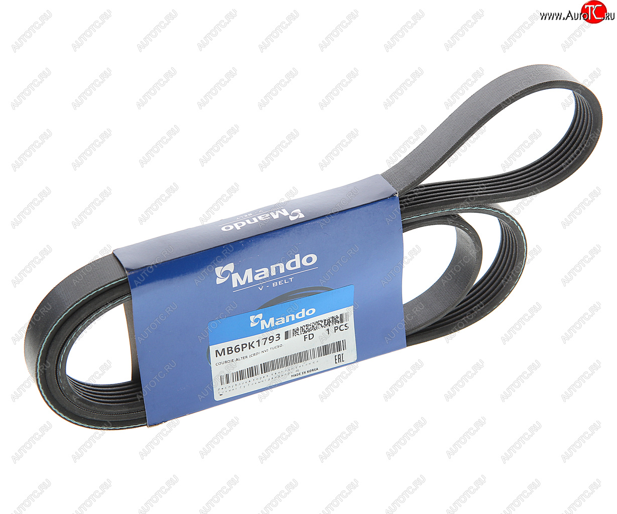 399 р. Ремень приводной поликлиновой 6PK1793 MANDO MANDO mb6pk1793  с доставкой в г. Керчь