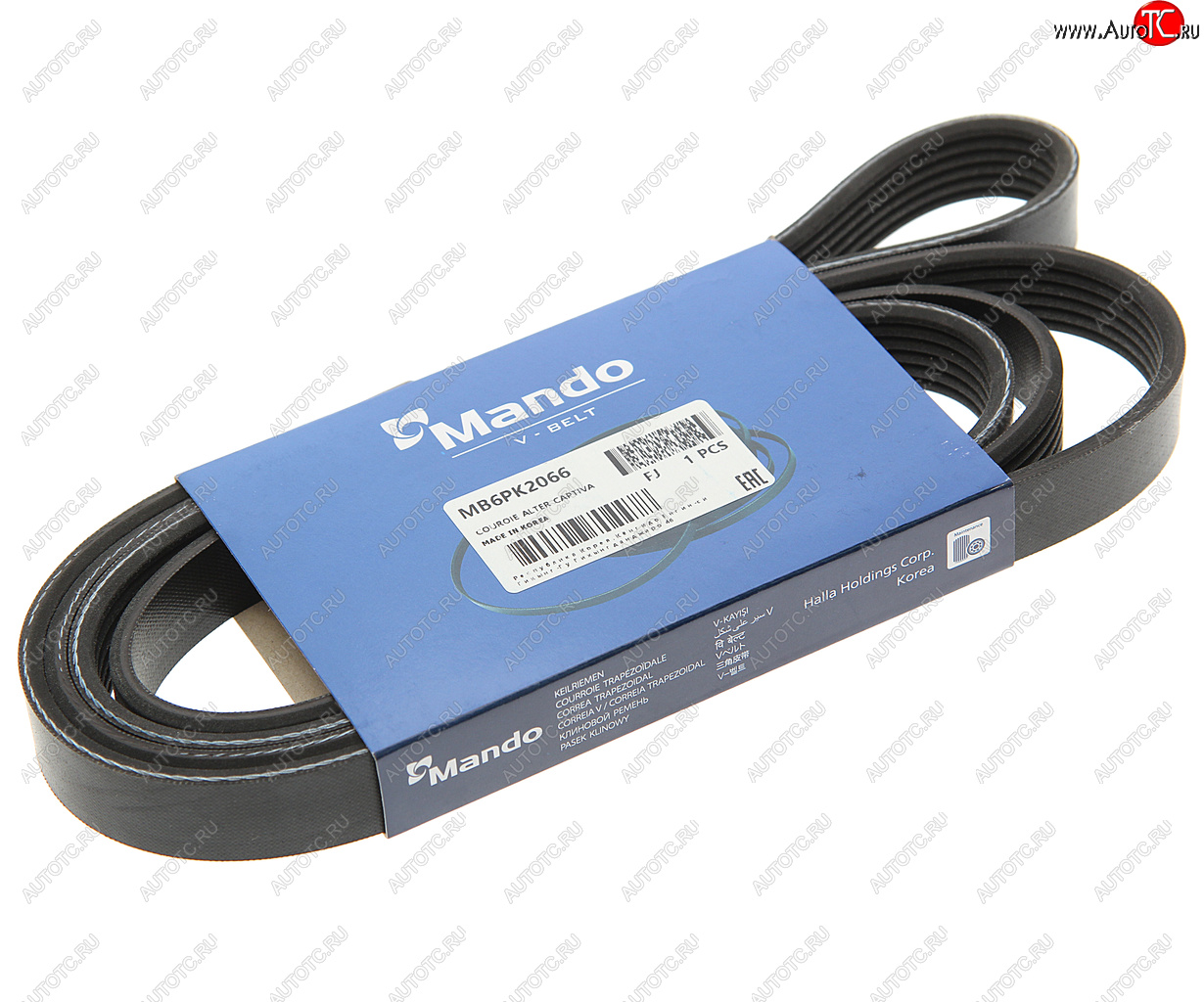 419 р. Ремень приводной поликлиновой 6PK2066 MANDO MANDO mb6pk2066  с доставкой в г. Керчь