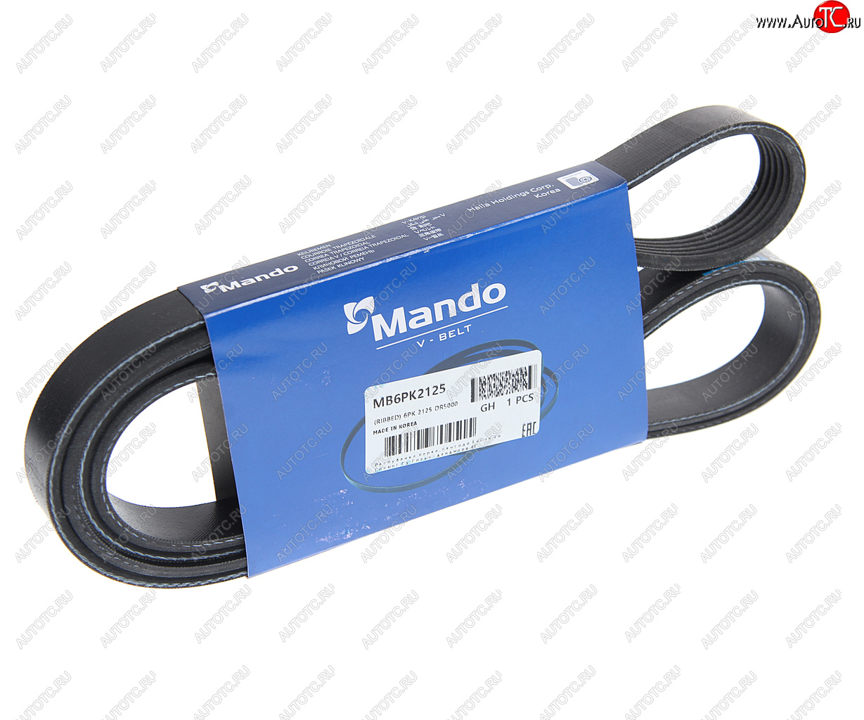1 699 р. Ремень приводной поликлиновой 6PK2125 MANDO MANDO mb6pk2125  с доставкой в г. Керчь