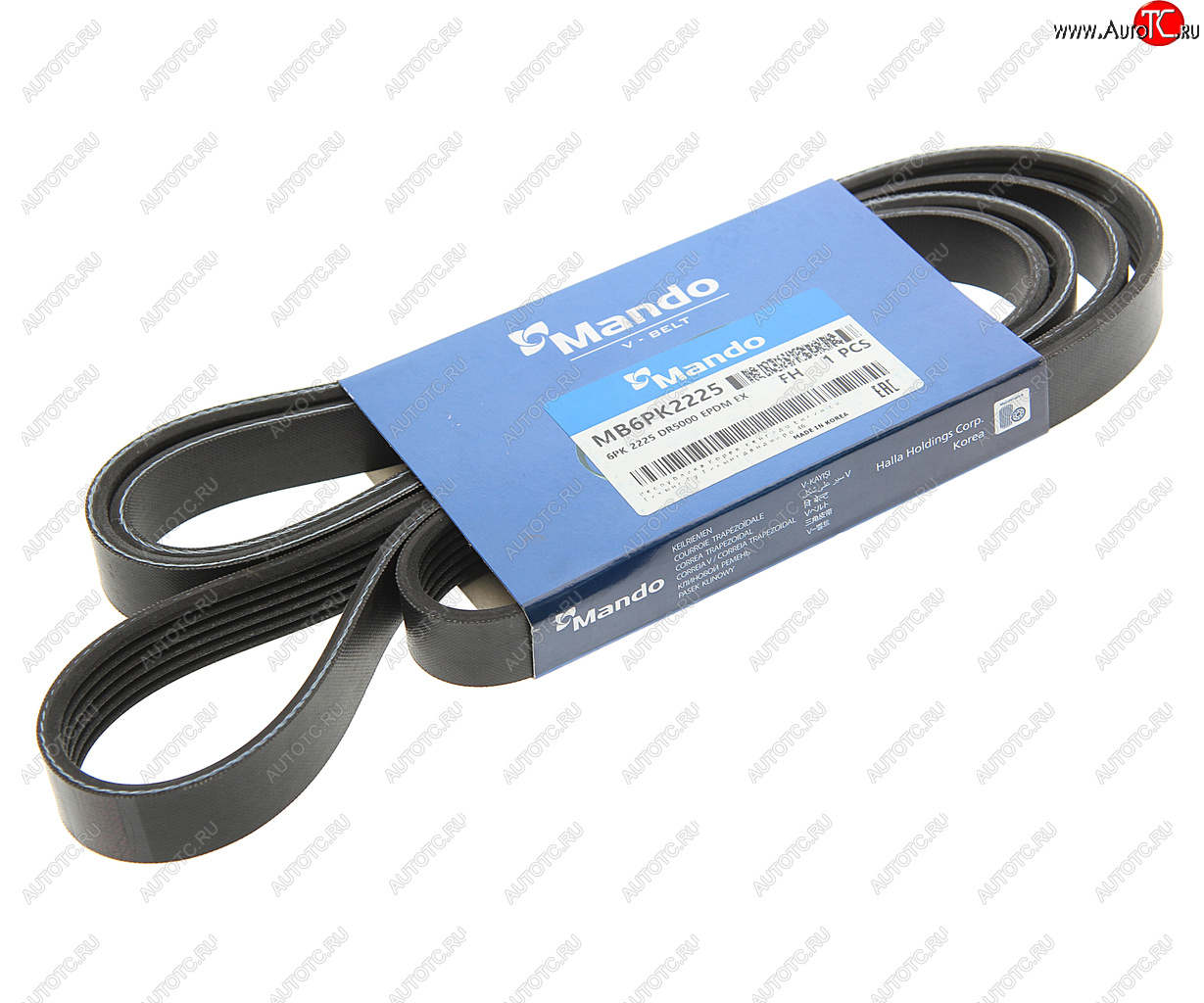1 249 р. Ремень приводной поликлиновой 6PK2225 SSANGYONG Kyron (06-),Rexton (02-) (E2832) MANDO MANDO mb6pk2225  с доставкой в г. Керчь