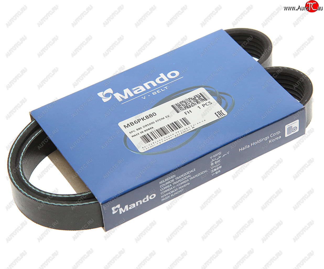 349 р. Ремень приводной поликлиновой 6PK880 CHEVROLET Aveo (03-) MANDO MANDO mb6pk880  с доставкой в г. Керчь