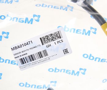 989 р. Датчик АБС KIA Bongo 3 (17-) (2.5-A2) (2WD) колеса переднего левого MANDO MANDO mba010471  с доставкой в г. Керчь. Увеличить фотографию 2