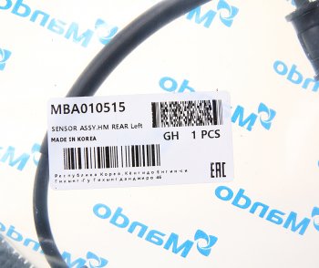 1 199 р. Датчик АБС KIA Mohave (16-) колеса заднего левого MANDO MANDO mba010515 MANDO mba010515  с доставкой в г. Керчь. Увеличить фотографию 2