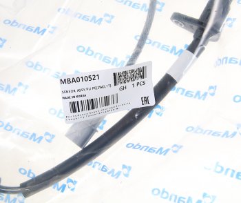 1 299 р. Датчик АБС KIA Bongo 3 (16-) (2.5-A2) (2WD) колеса заднего левого MANDO MANDO mba010521  с доставкой в г. Керчь. Увеличить фотографию 2