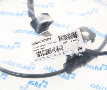 3 689 р. Датчик АБС HYUNDAI Tucson (15-) (4WD) (SPAS) колеса заднего правого MANDO MANDO mba010585 MANDO mba010585  с доставкой в г. Керчь. Увеличить фотографию 3