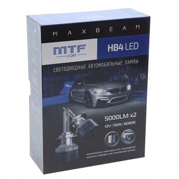 6 499 р. Лампа светодиодная 12V HB4 P22d (2шт.) MTF MTF mbb4k6  с доставкой в г. Керчь. Увеличить фотографию 4