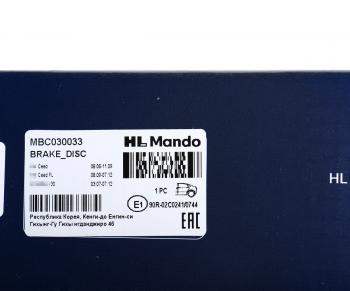 2 569 р. Диск тормозной HYUNDAI Elantra (06-),i30,ix35 KIA Ceed,Sportage (10-) задний (1шт.) MANDO MANDO mbc030033  с доставкой в г. Керчь. Увеличить фотографию 4