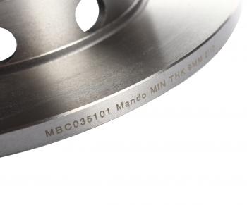1 879 р. Диск тормозной MERCEDES 190 (W201) передний (1шт.) MANDO MANDO mbc035101 MANDO mbc035101  с доставкой в г. Керчь. Увеличить фотографию 4