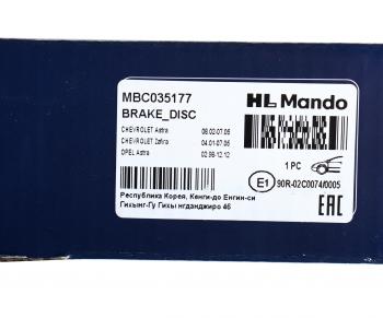 3 899 р. Диск тормозной OPEL Astra G,H,Zafira передний (1шт.) MANDO MANDO mbc035177 MANDO mbc035177  с доставкой в г. Керчь. Увеличить фотографию 7