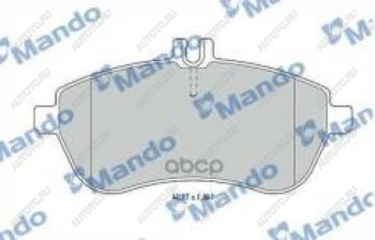 2 989 р. Колодки тормозные передние (4шт.) MANDO Mercedes-Benz E-Class W211 дорестайлинг седан (2002-2006)  с доставкой в г. Керчь