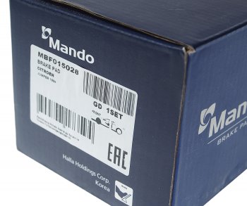 2 099 р. Колодки тормозные передние (4шт.) MANDO Peugeot Boxer 250 (2006-2014)  с доставкой в г. Керчь. Увеличить фотографию 5