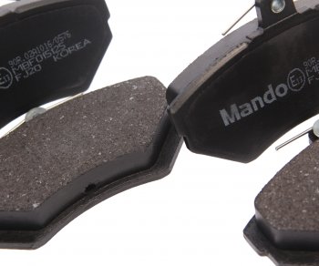1 599 р. Колодки тормозные VW Passat B5 AUDI A4 передние (4шт.) MANDO MANDO mbf015125  с доставкой в г. Керчь. Увеличить фотографию 2