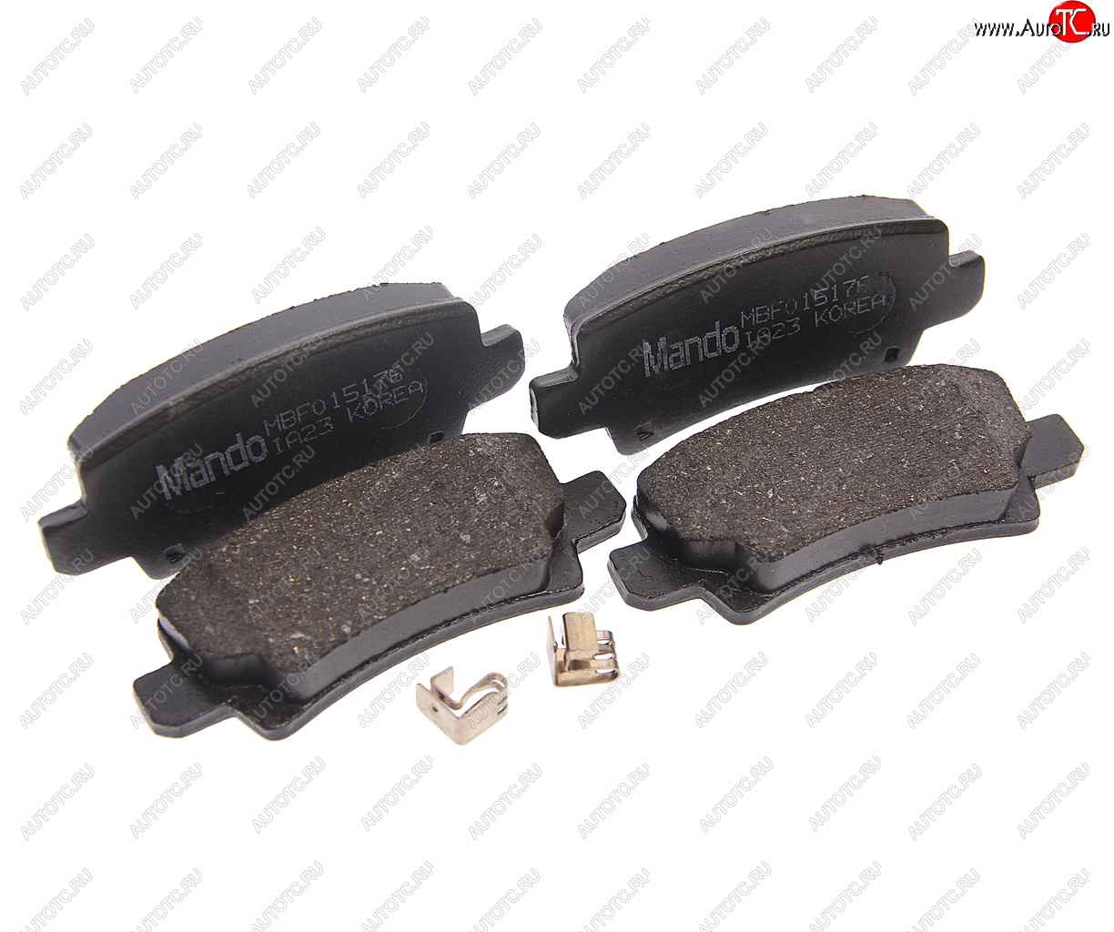 999 р. Колодки тормозные TOYOTA Corolla (02-) задние (4шт.) MANDO MANDO mbf015176  с доставкой в г. Керчь