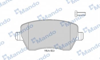 1 539 р. Колодки тормозные MERCEDES Citan (415) передние (4шт.) MANDO MANDO mbf015179  с доставкой в г. Керчь. Увеличить фотографию 1