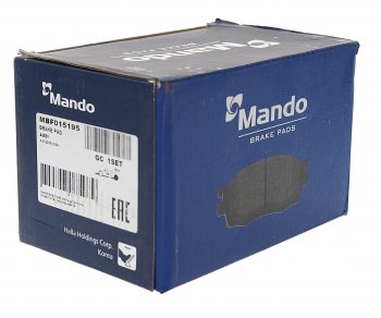 1 599 р. Колодки тормозные AUDI A4,A6 (05-),A8 (03-) задние (4шт.) MANDO MANDO mbf015195 MANDO mbf015195  с доставкой в г. Керчь. Увеличить фотографию 2