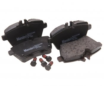 1 639 р. Колодки тормозные MERCEDES A (W169) передние (4шт.) MANDO MANDO mbf015211  с доставкой в г. Керчь. Увеличить фотографию 1