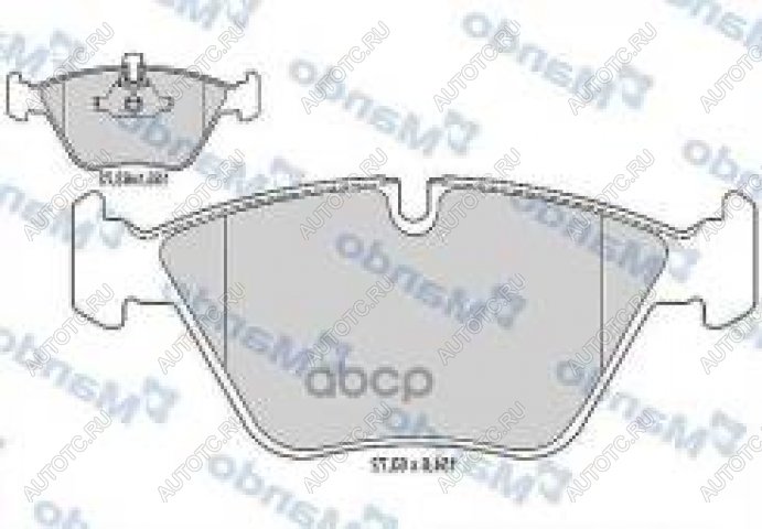 2 659 р. Колодки тормозные передние (4шт.) MANDO BMW 3 серия E90 седан дорестайлинг (2004-2008)  с доставкой в г. Керчь
