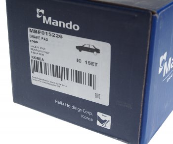 1 899 р. Колодки тормозные FORD S-Max,Galaxy LAND ROVER Freelander передние (4шт.) MANDO MANDO mbf015226 MANDO mbf015226  с доставкой в г. Керчь. Увеличить фотографию 3