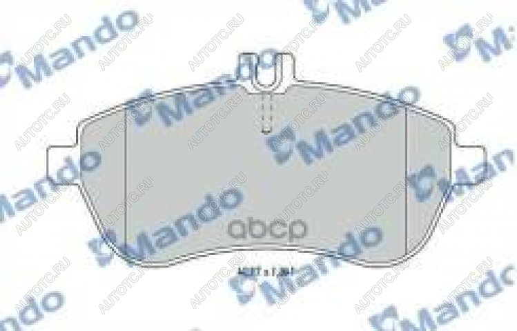 2 299 р. Колодки тормозные передние (4шт.) MANDO Mercedes-Benz E-Class W211 дорестайлинг седан (2002-2006)  с доставкой в г. Керчь