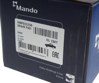 4 399 р. Колодки тормозные BMW X5 (E70),X6 (E71) передние (4шт.) MANDO MANDO mbf015256  с доставкой в г. Керчь. Увеличить фотографию 3