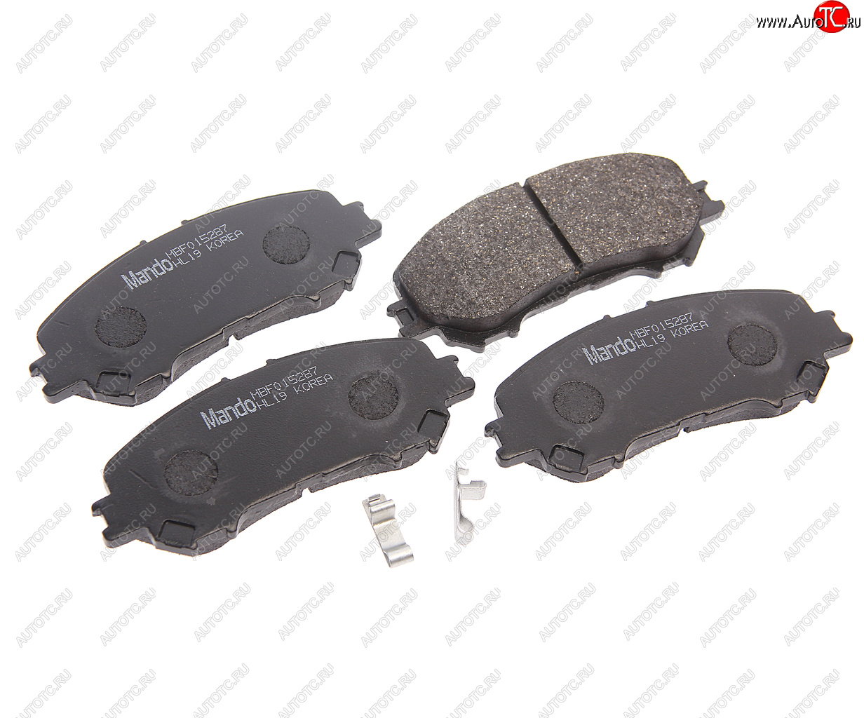 2 299 р. Колодки тормозные передние (4шт.) MANDO Nissan Qashqai 2 J11 дорестайлинг (2013-2019)  с доставкой в г. Керчь