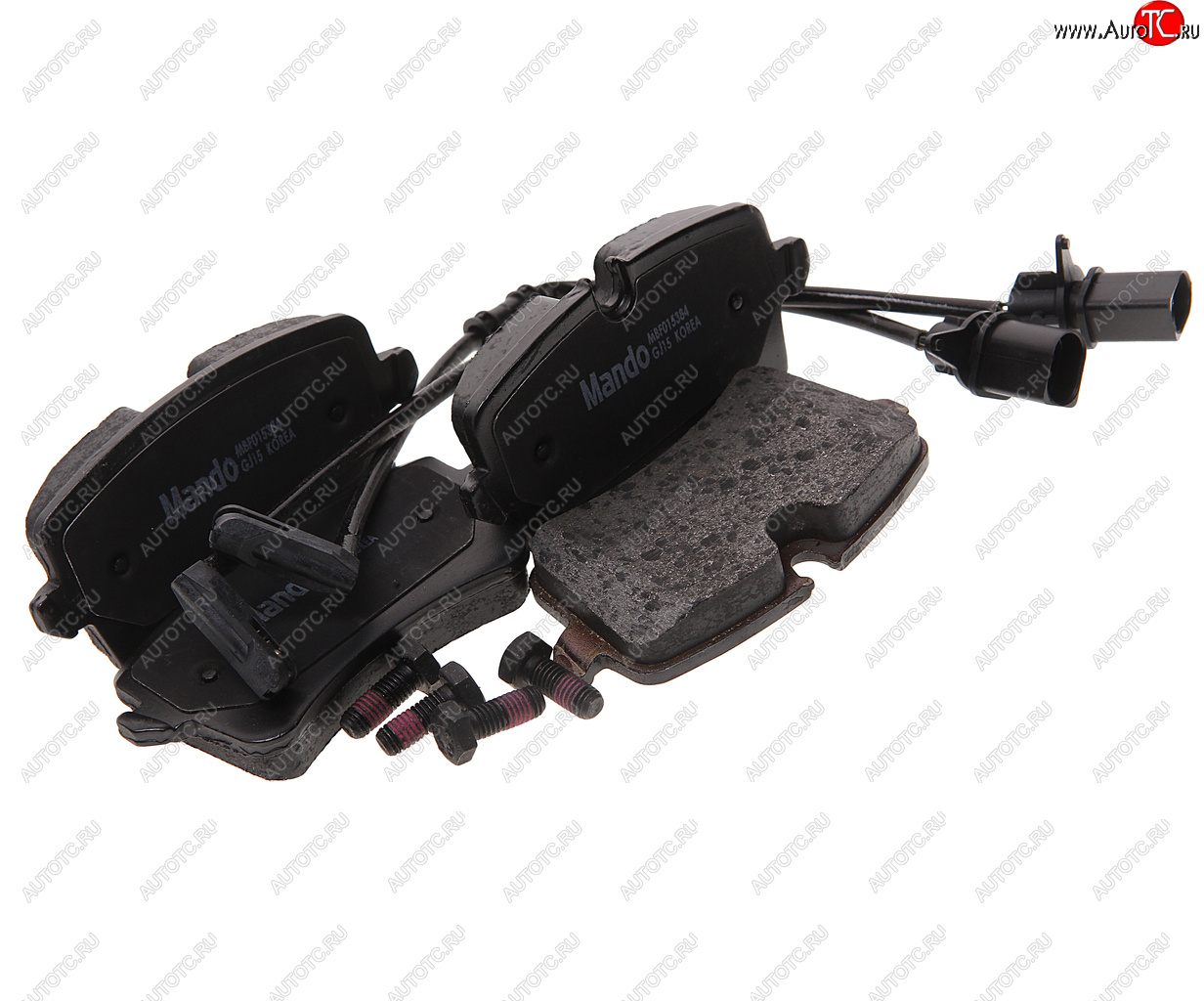 1 849 р. Колодки тормозные AUDI A8 (09-) задние (4шт.) MANDO MANDO mbf015384 MANDO mbf015384  с доставкой в г. Керчь