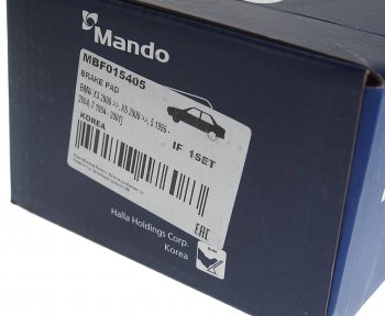 3 089 р. Колодки тормозные передние (4шт.) MANDO BMW 7 серия E38 дорестайлинг, седан (1994-1998)  с доставкой в г. Керчь. Увеличить фотографию 3