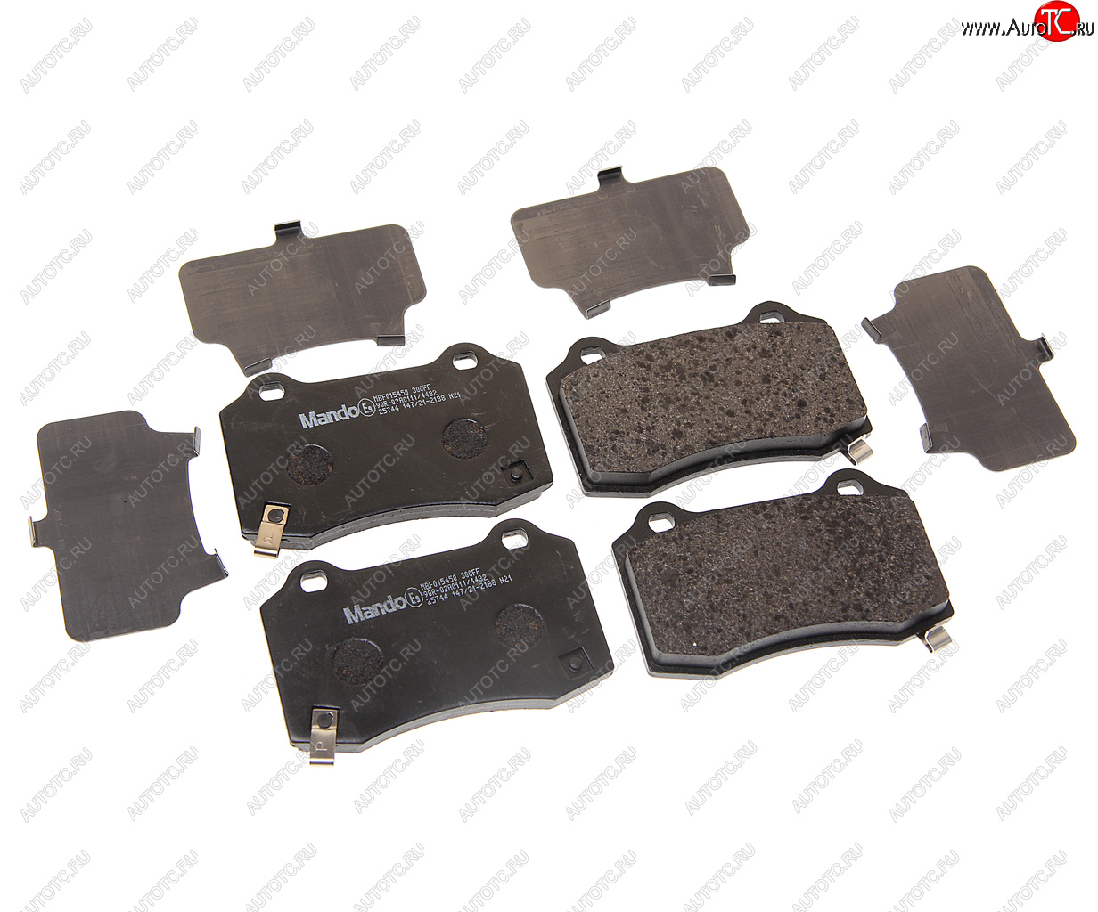 2 489 р. Колодки тормозные CHRYSLER 300C (04-11) JEEP Grand Cherokee (99-10) задние (4шт.) MANDO MANDO mbf015450 MANDO mbf015450  с доставкой в г. Керчь