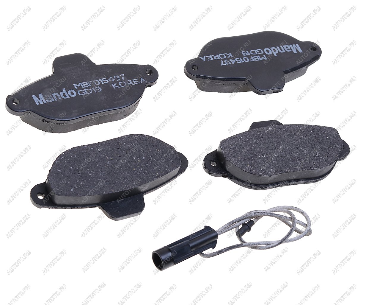1 379 р. Колодки тормозные FIAT Punto,Panda (94-) передние (4шт.) MANDO MANDO mbf015497 MANDO mbf015497  с доставкой в г. Керчь