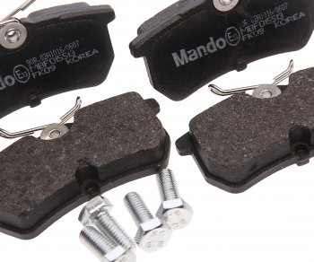 979 р. Колодки тормозные задние (4шт.) MANDO Ford Focus 1 хэтчбэк 3 дв. дорестайлинг (1998-2002)  с доставкой в г. Керчь. Увеличить фотографию 2