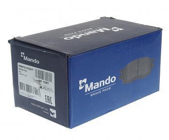 1 699 р. Колодки тормозные HYUNDAI Santa Fe (00-),Trajet (99-) KIA Sorento передние (4шт.) MANDO MANDO mbf015587 MANDO mbf015587  с доставкой в г. Керчь. Увеличить фотографию 2