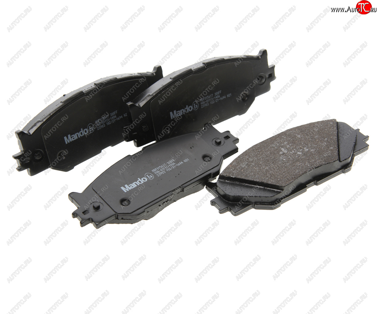 1 599 р. Колодки тормозные LEXUS IS (05-),GS300,GS430,GS450H передние (4шт.) MANDO MANDO mbf015617  с доставкой в г. Керчь