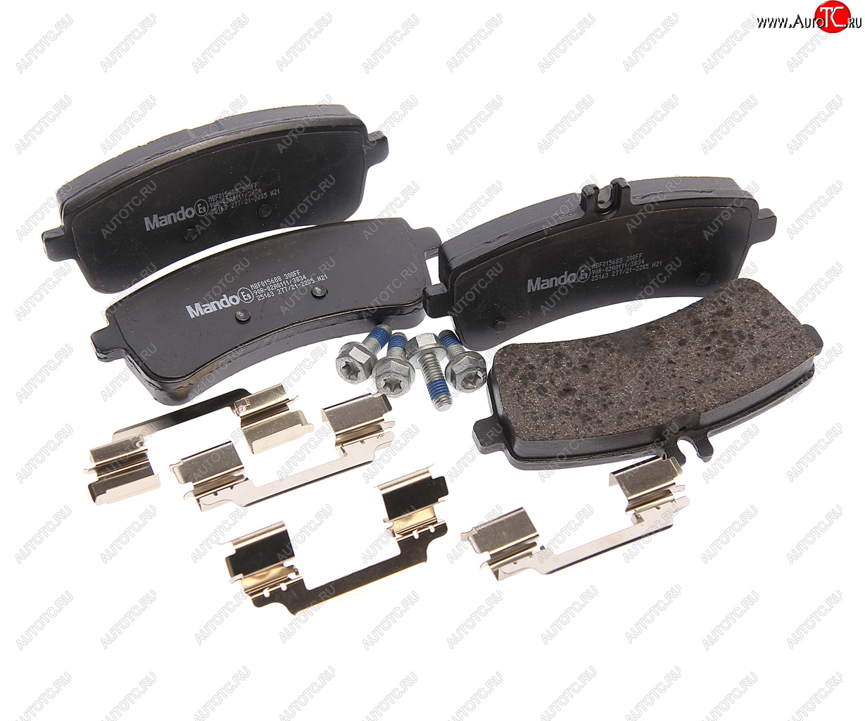 3 999 р. Колодки тормозные MERCEDES S (W222) (13-) задние (4шт.) MANDO MANDO mbf015688 MANDO mbf015688  с доставкой в г. Керчь